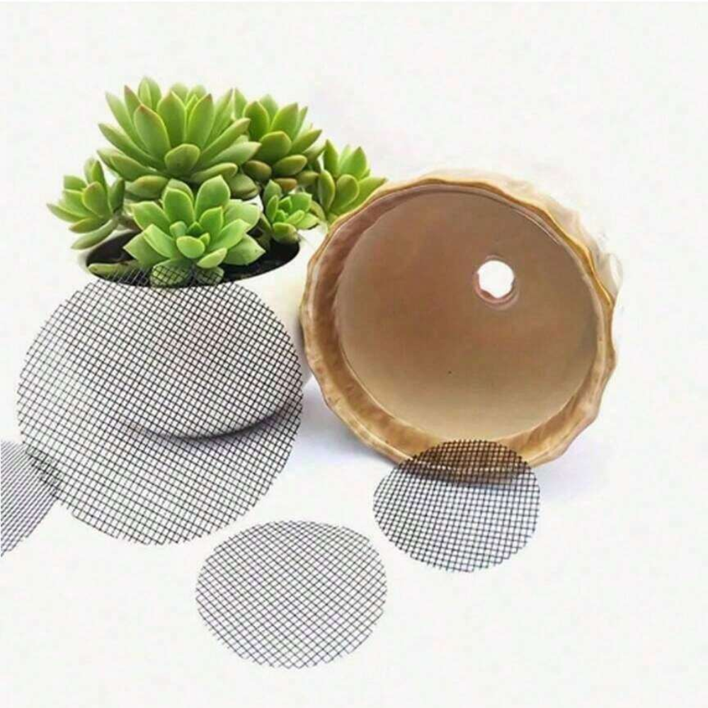 Round Drainage Hole Mesh Screen Net Pad For Flowerpot Bottom