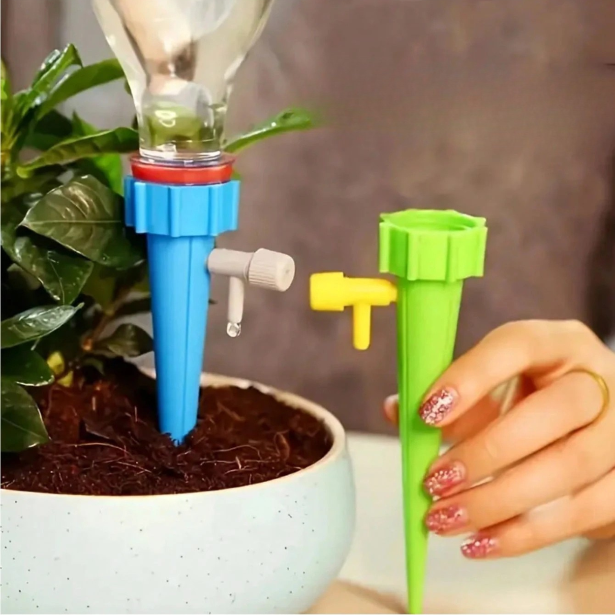Automatic Drip Irrigator With Self Spray For Plant Watering