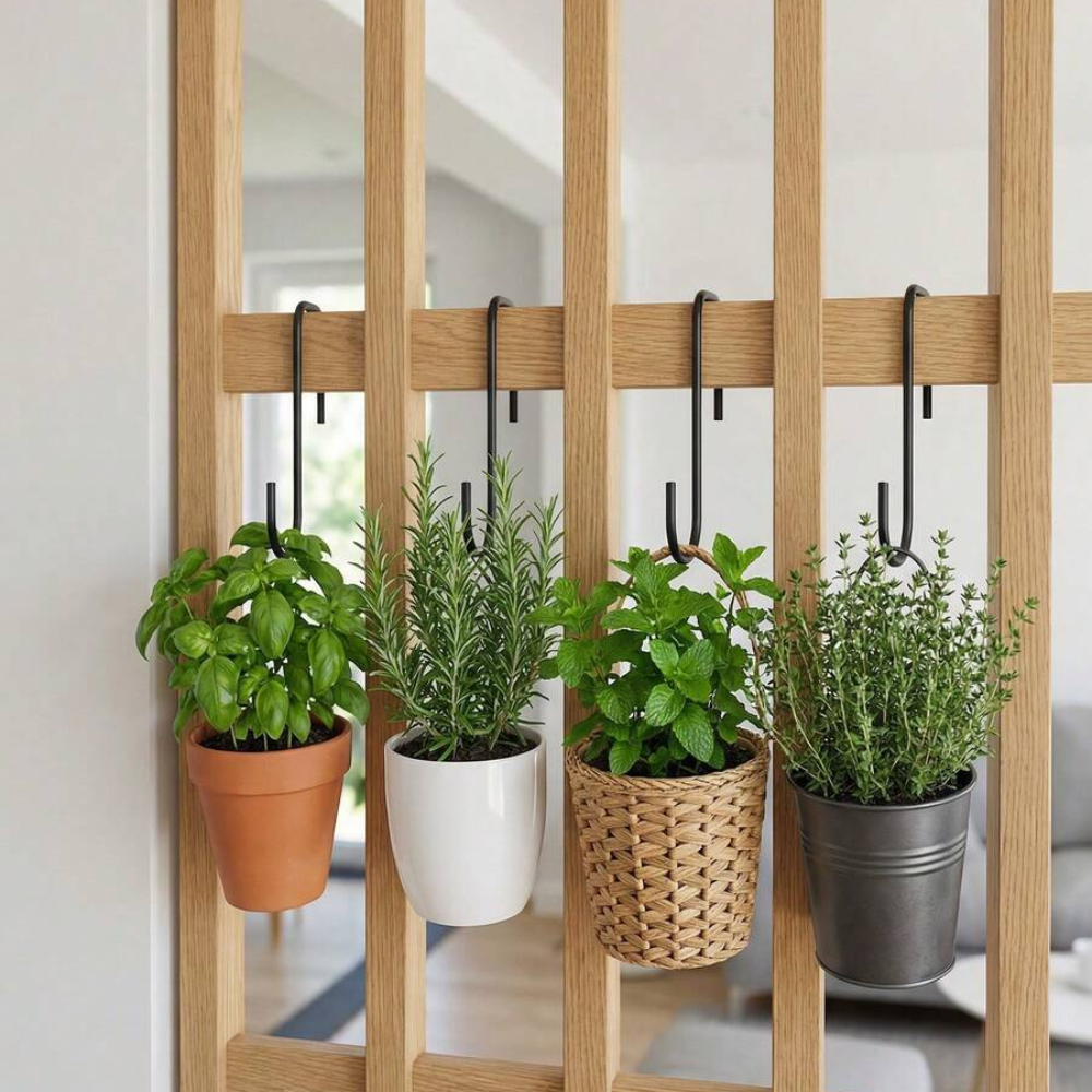 Multi Purpose Curved Wall Hook Rust Resistant Iron For Outdoor Hanging