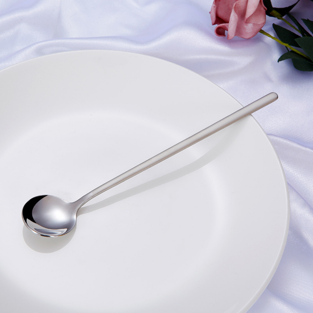 Shiny Colorful Stainless Steel Small & Round Coffee Spoon - Grafton Collection