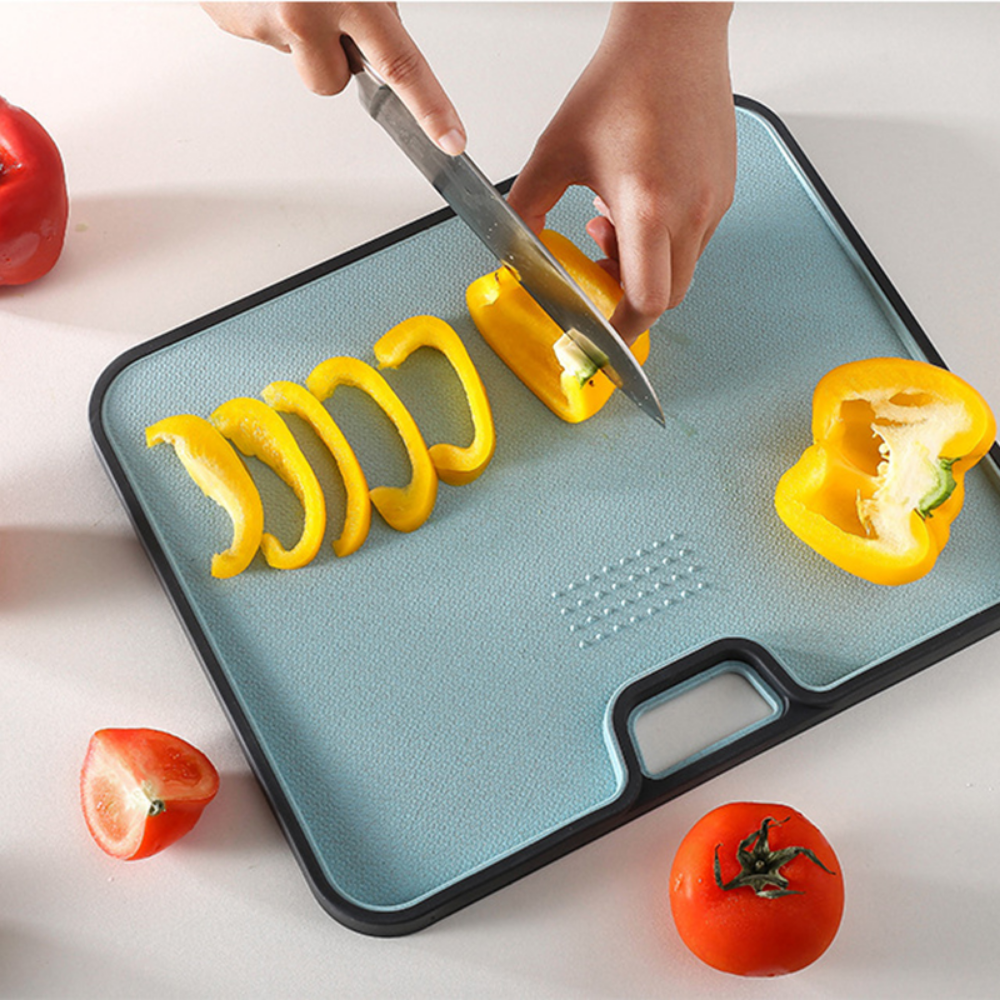 Double-Sided Wheat Straw Plastic Cutting Board - Grafton Collection