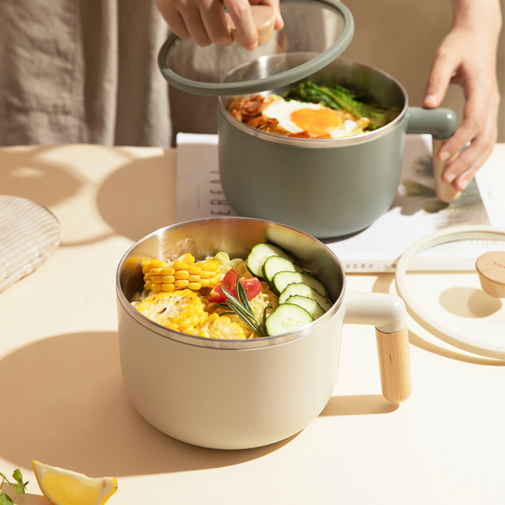 Stainless Steel Soup Tank With Lid & Wood Handle - Grafton Collection