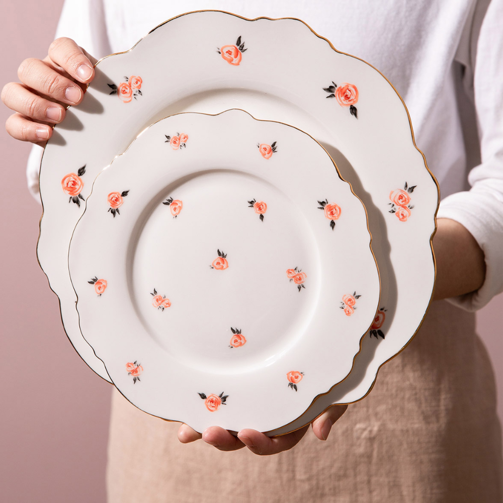 Rose Pattern Dinnerware - Grafton Collection
