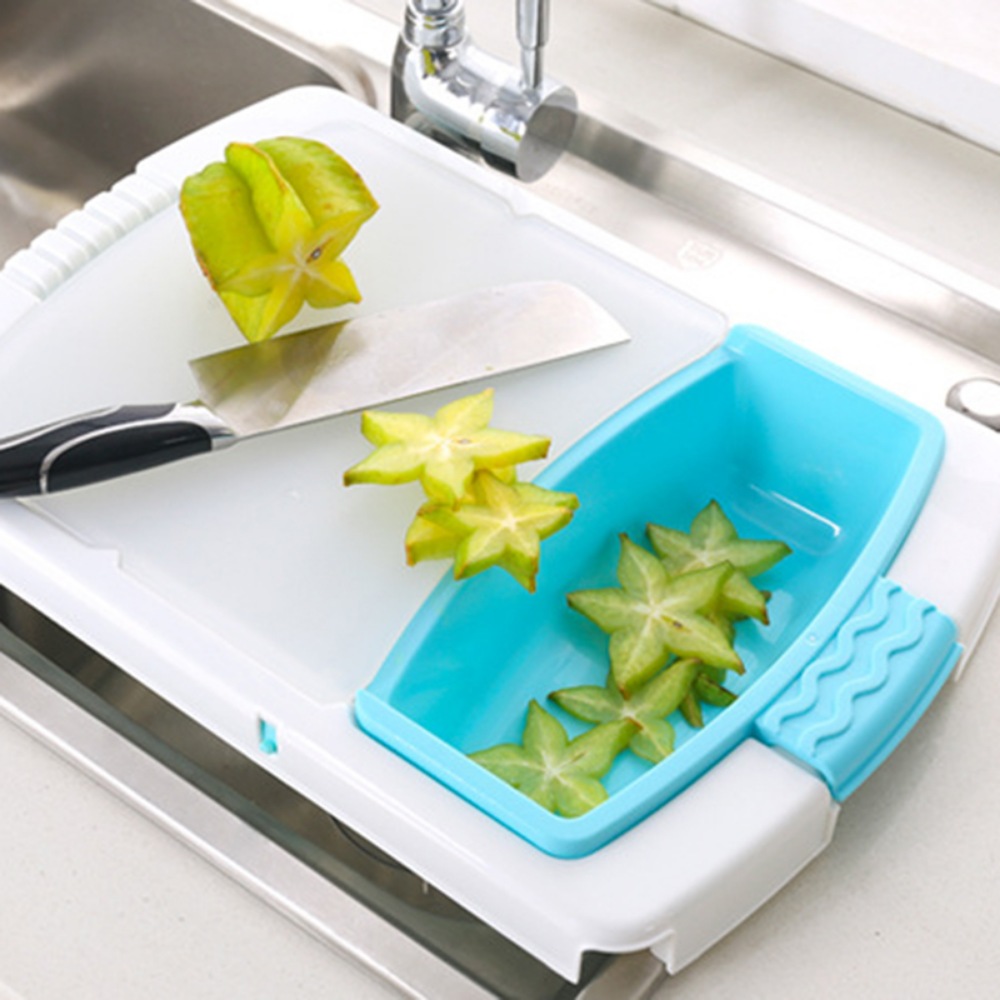 Retractable Multi-Function Storage Basket & Cutting Board - Grafton Collection