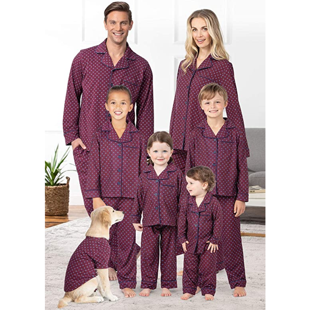 Dotted Pattern Pajamas Family Sets - Grafton Collection