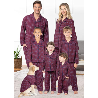 Dotted Pattern Pajamas Family Sets - Grafton Collection