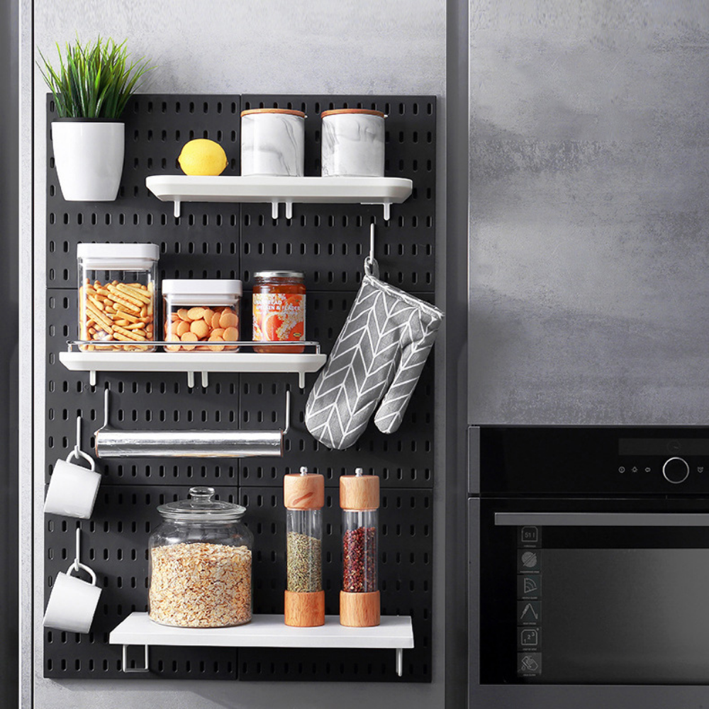 Pegboard And Shelves With Accessory Options - Grafton Collection