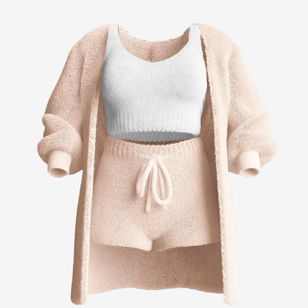 3 Pieces Cozy Knit Set 