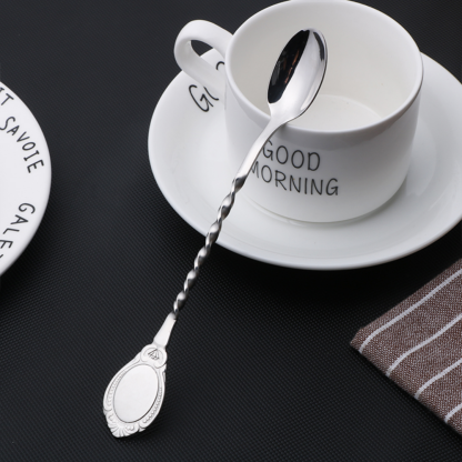 Long-Handled Stainless Steel Cocktail Stirring Spoons - Grafton Collection