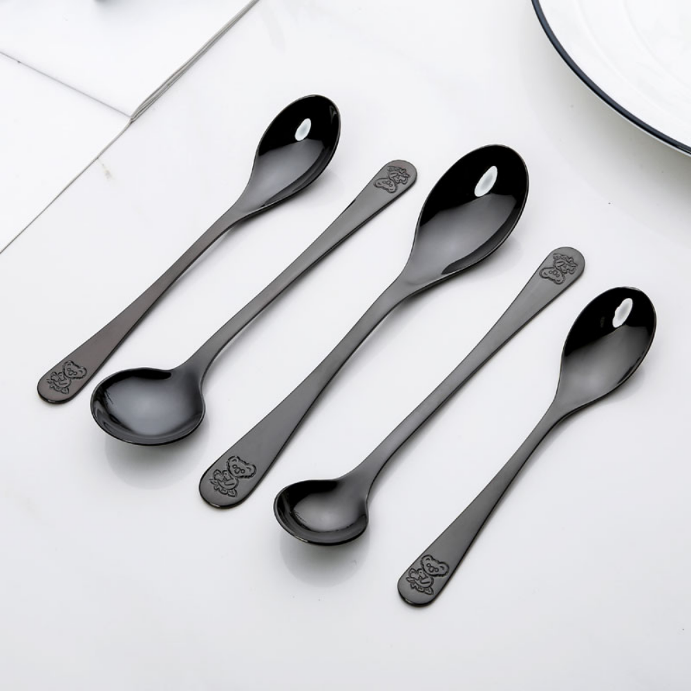 Food Grade Stainless Steel Teddy Bear Spoons - Grafton Collection