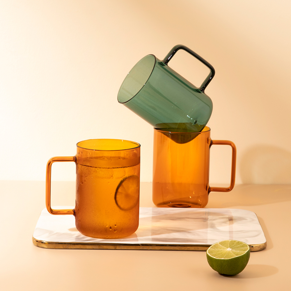 Colored Glass Mugs - Grafton Collection