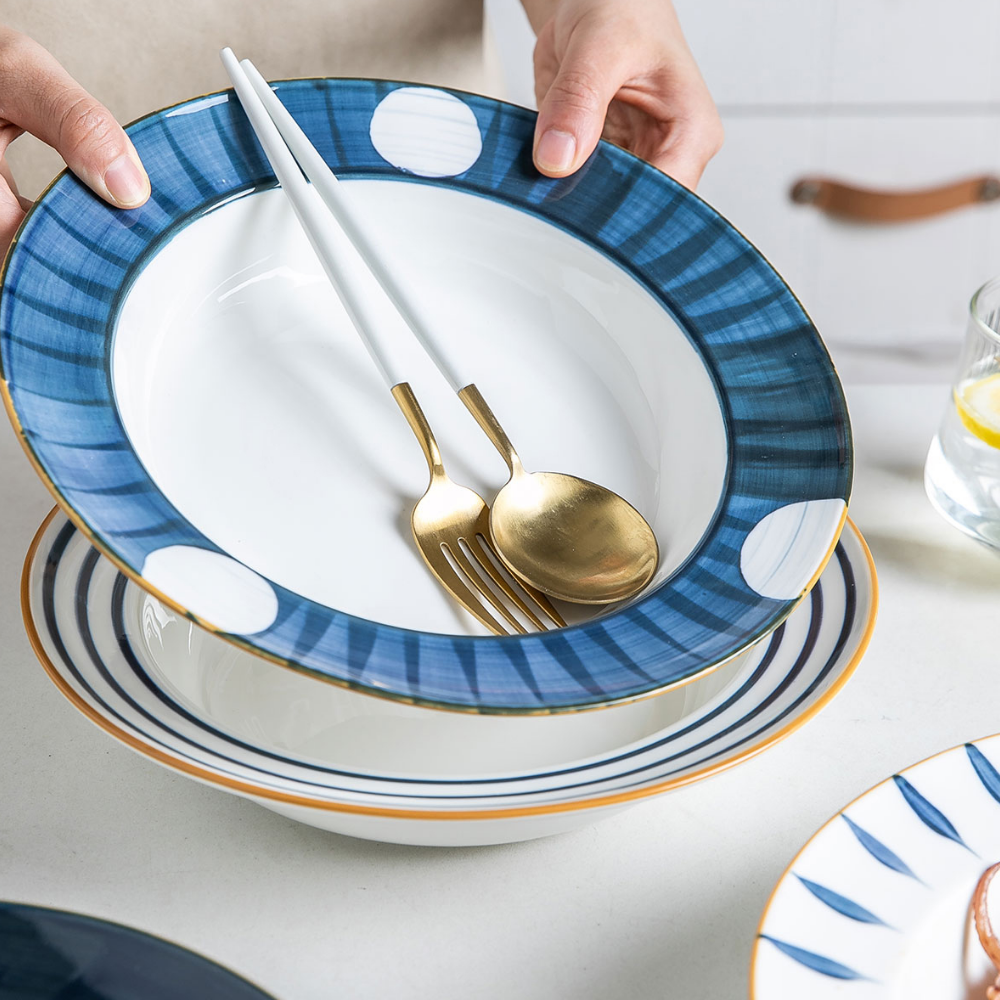 Japanese Style Ceramic Dinner Plate - Grafton Collection