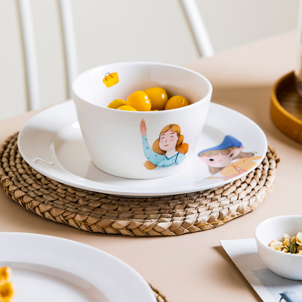 Family Series Porcelain Dinnerware Ceramic Tableware - Grafton Collection