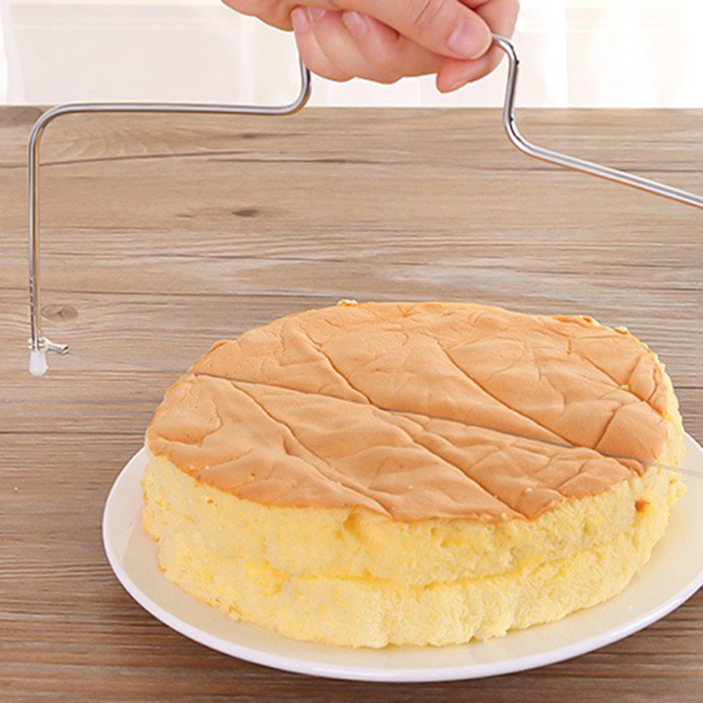 Adjustable Stainless Steel Double Wired Cake Slicer - Grafton Collection