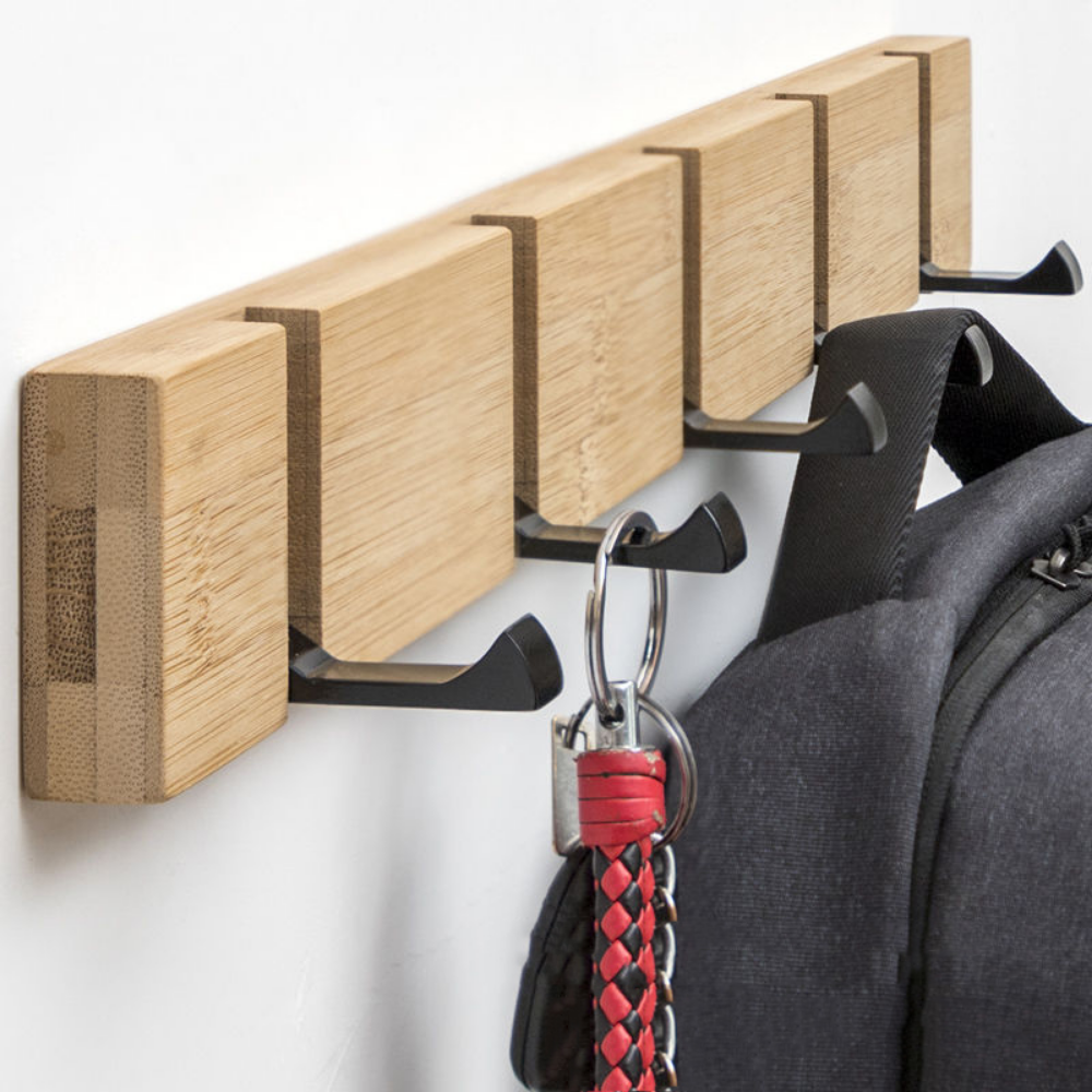 Creative Wooden Folding Hooks Wall Rack - Grafton Collection