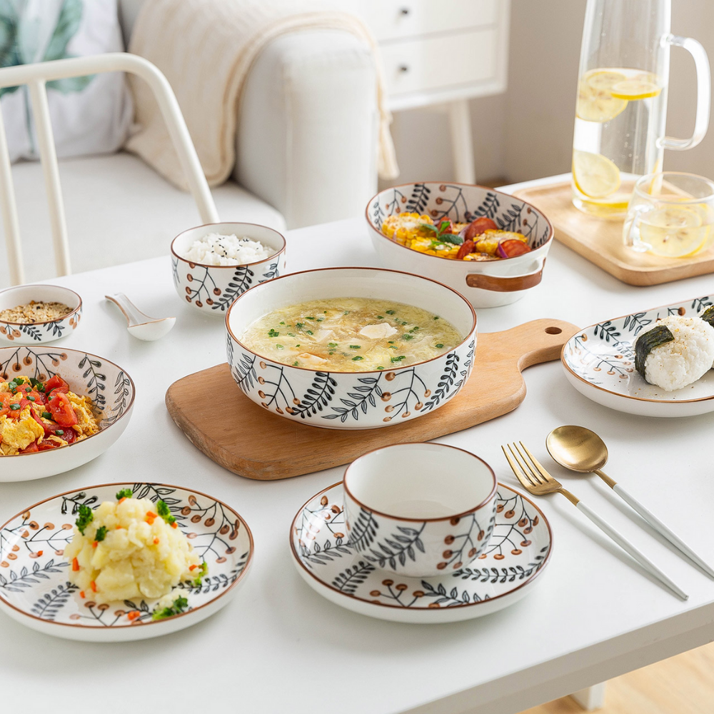 Hand Painted Leaf Dishes - Grafton Collection