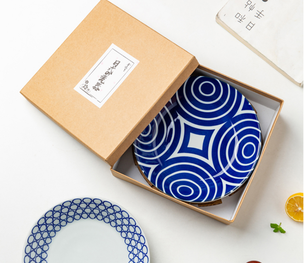 Japanese Style Classic Blues Bowl With Gift box - Grafton Collection