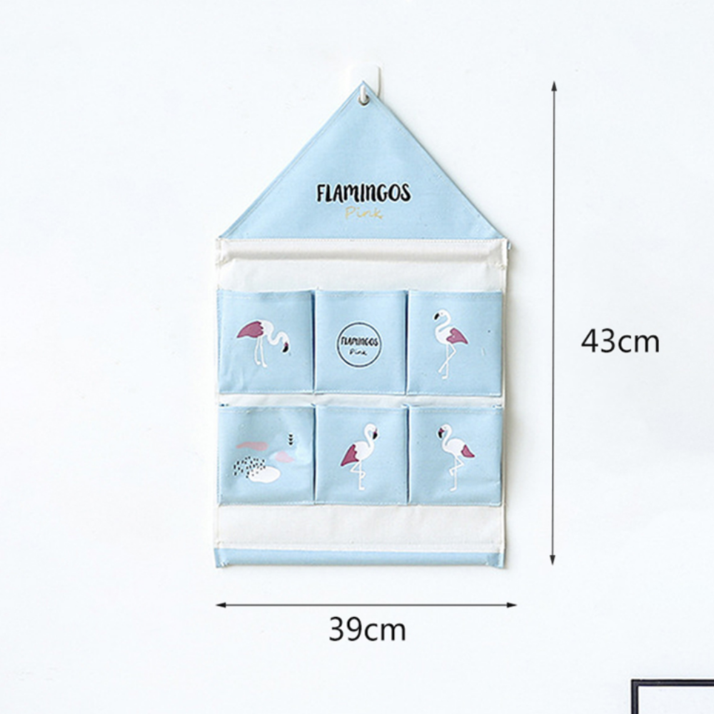 Creative Flamingo Household Wall-Mounted Storage Bag - Grafton Collection