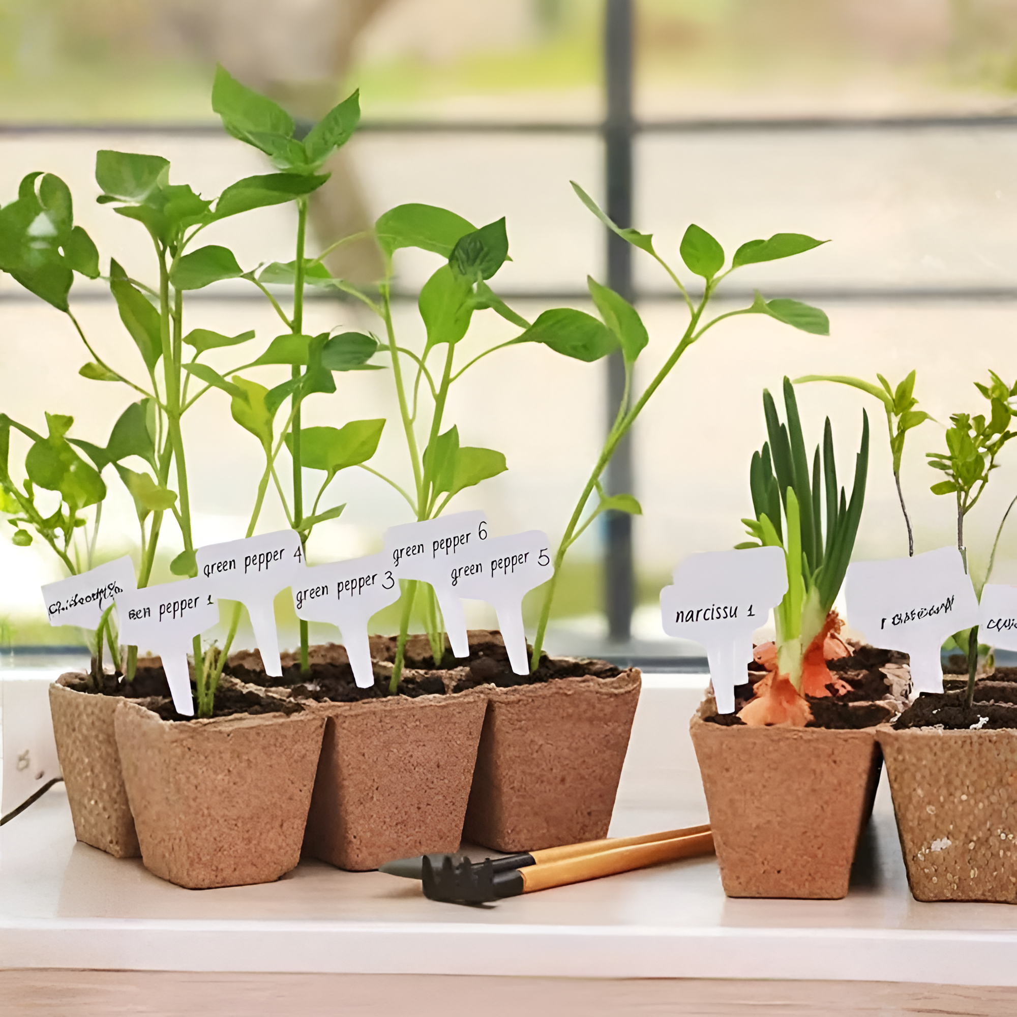 T Shape Plant Labels Waterproof Garden Signs For Potted Plants