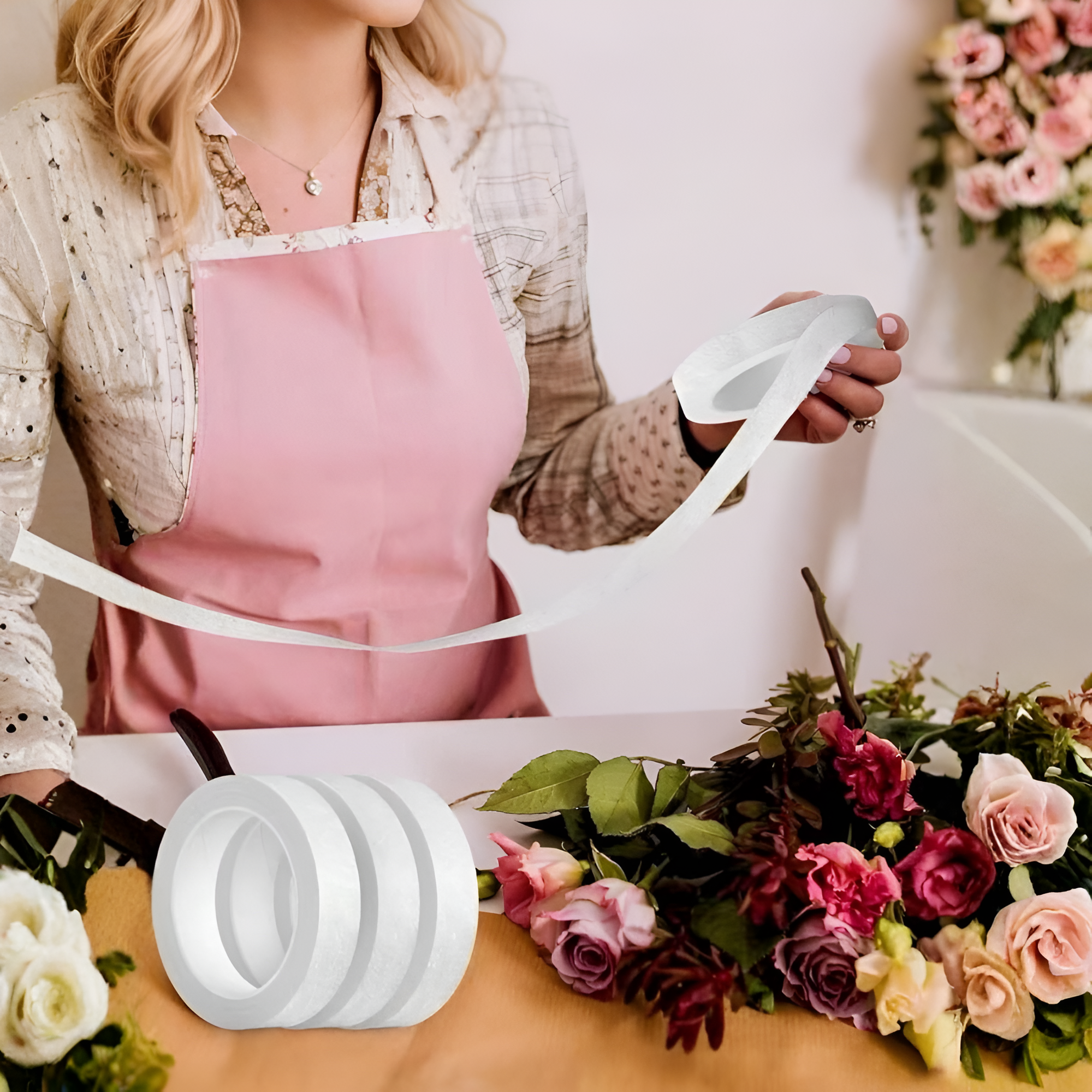 Floral Craft Tapes For Bouquet Stem Wrapping And Design Projects