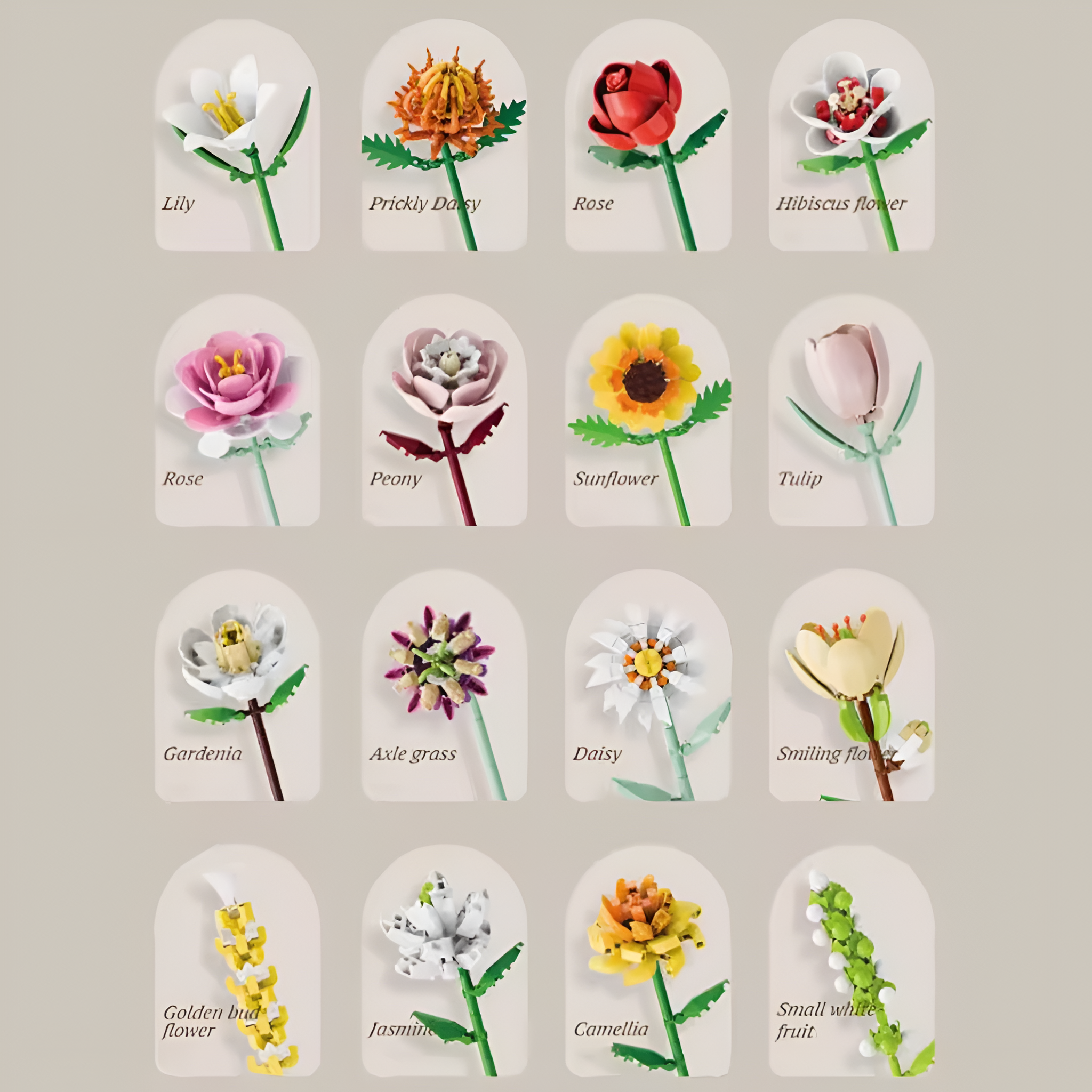 Flower Building Block Advent Calendar With Daily Sets