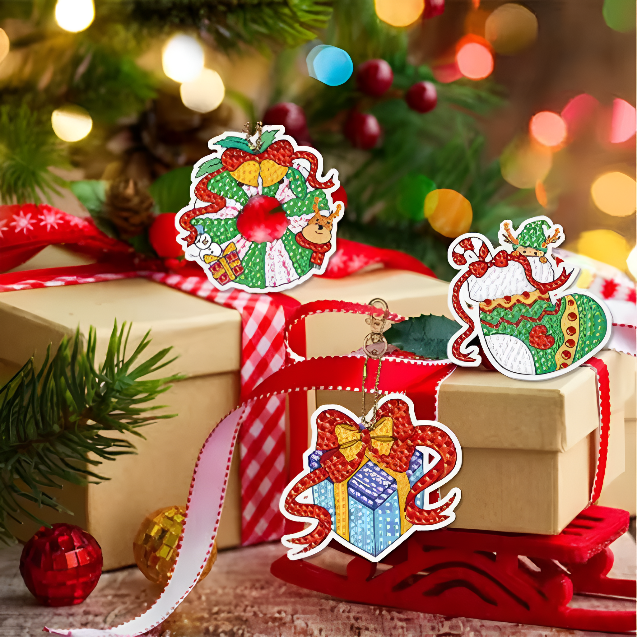 Christmas DIY Diamond Painting Craft Advent Calendar Box