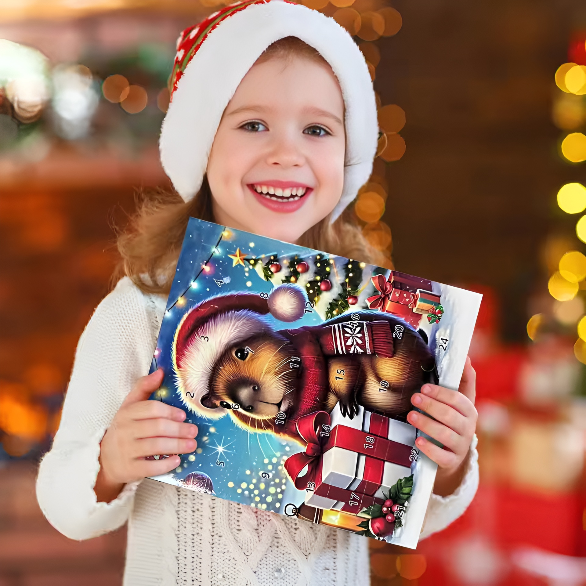 Christmas Calendar Countdown 2025 Capybara Figure Advent Toy for Kid