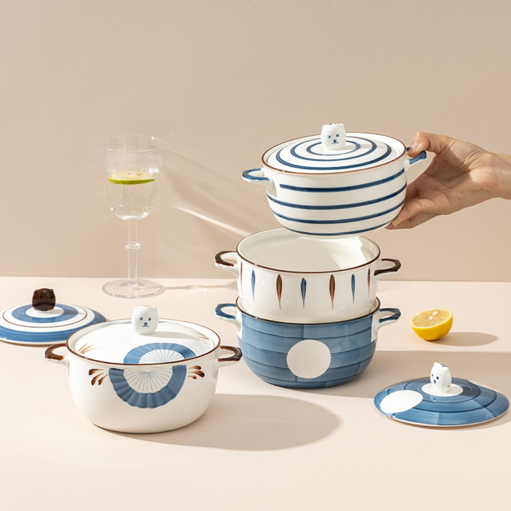 Blue Ceramic Pots - Grafton Collection