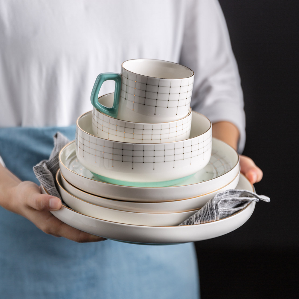 Tiffany Blue Ceramic Dinnerware - Grafton Collection