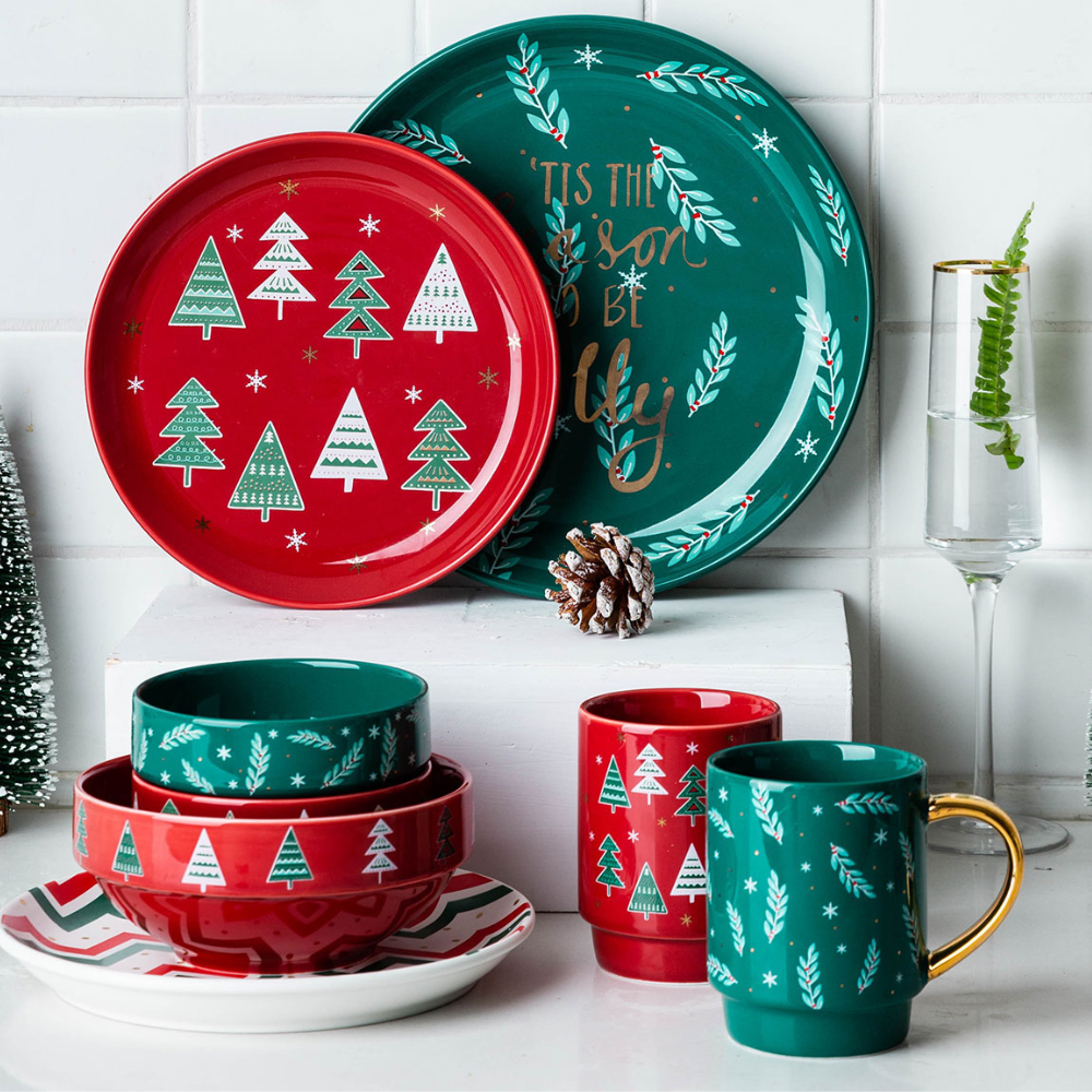 Christmas Themed Dinnerware Sets - Grafton Collection