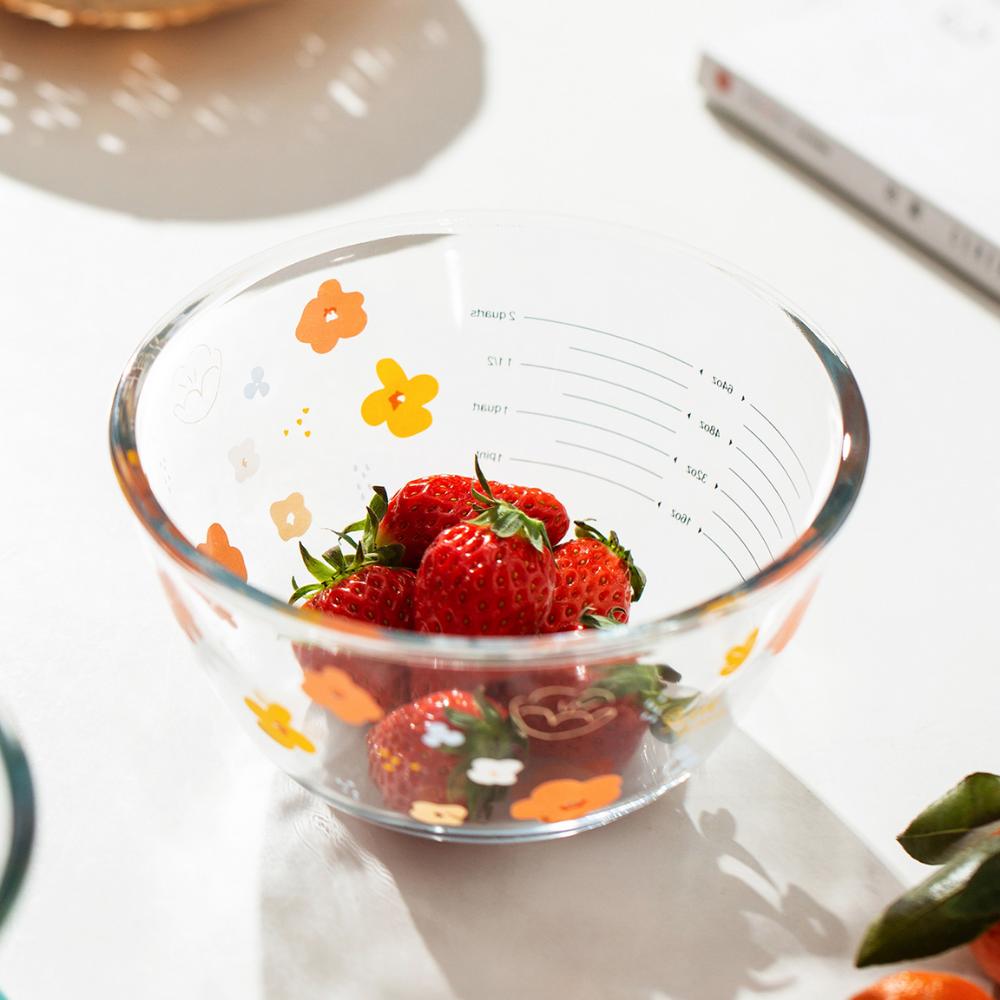 Glass Mixing Bowls With Lid - Grafton Collection