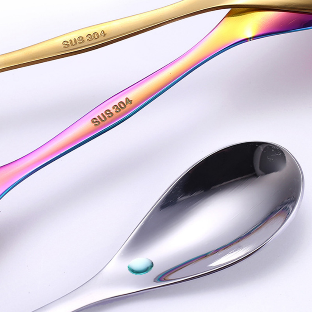 Stainless Steel 2-In-1 Spoon & Fork Utensils - Grafton Collection