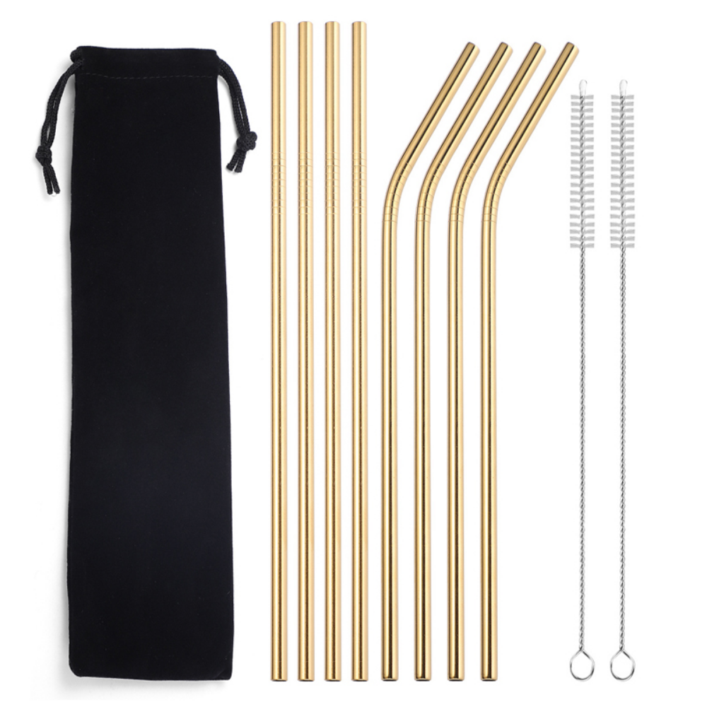 Reusable Metal Straws + Case - Grafton Collection