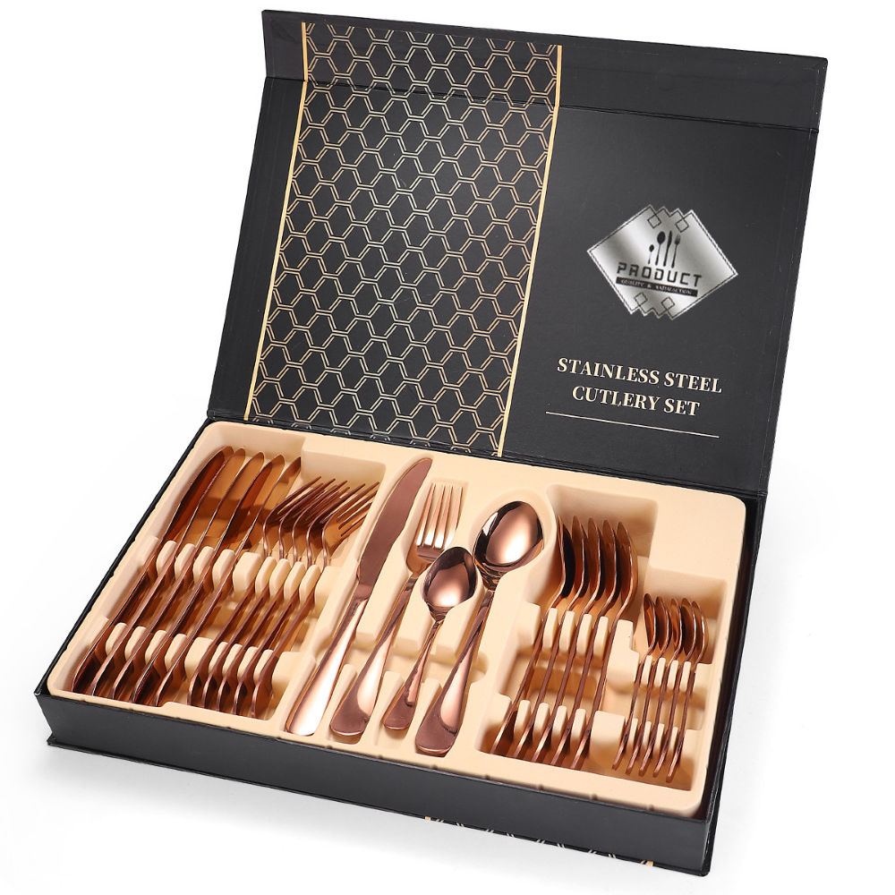 Stainless Steel Cutlery Set - 16 & 24 Pieces - Grafton Collection
