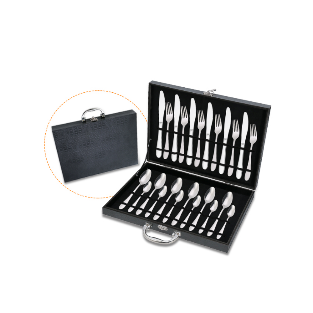 Eco-Friendly Stainless Steel 24Pcs Dinnerware Set - Grafton Collection