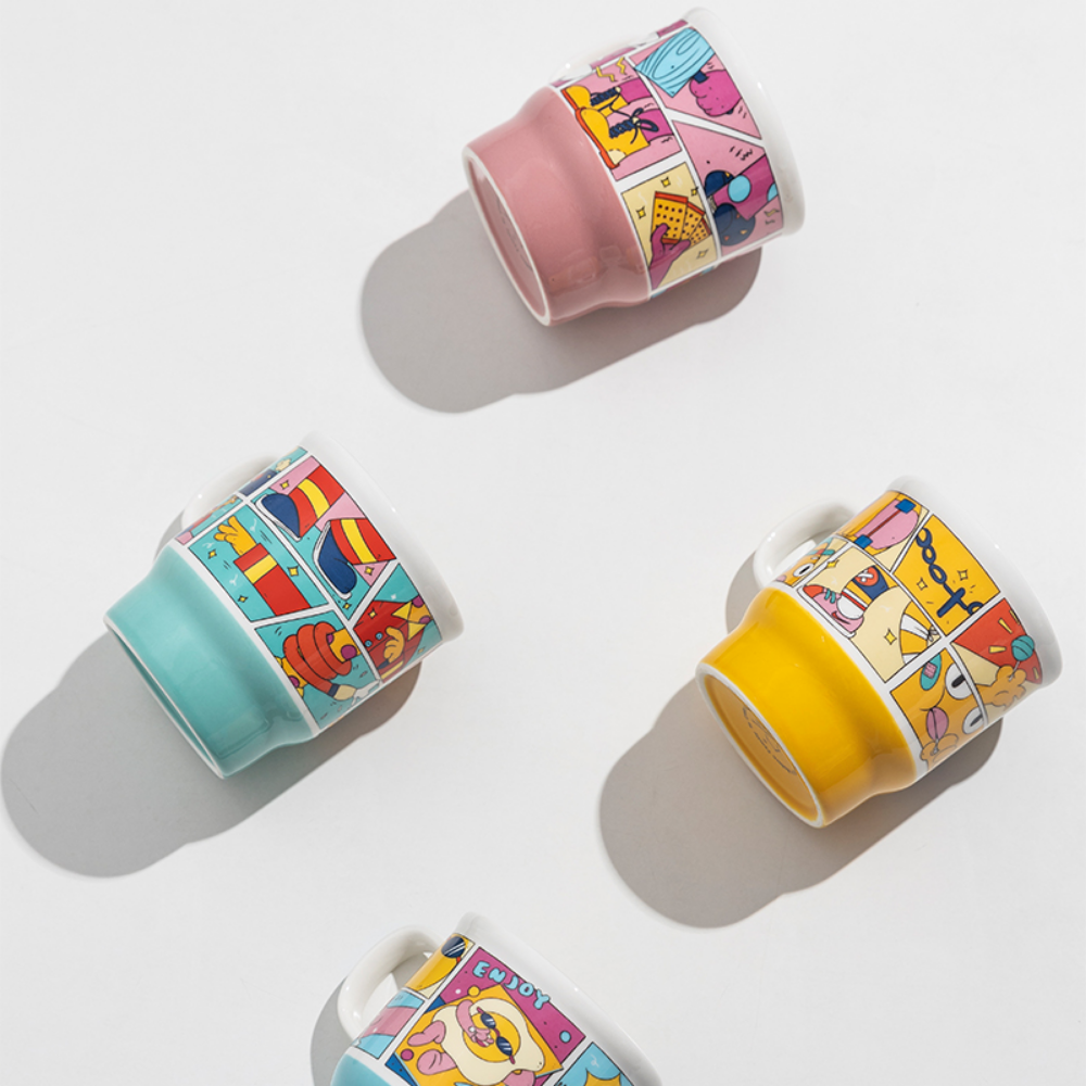 Creative Comic Strip Style Coffee Mug - Grafton Collection