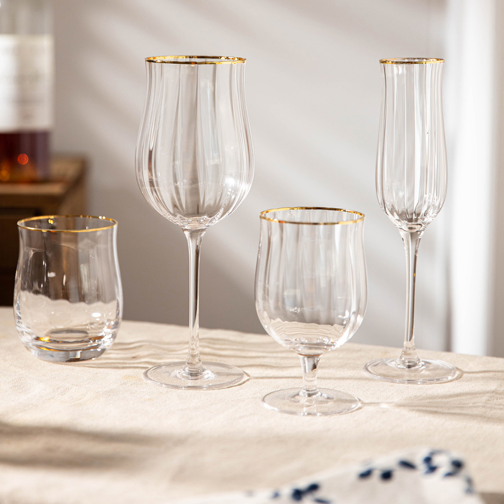 Gold Rim Glasses - Grafton Collection