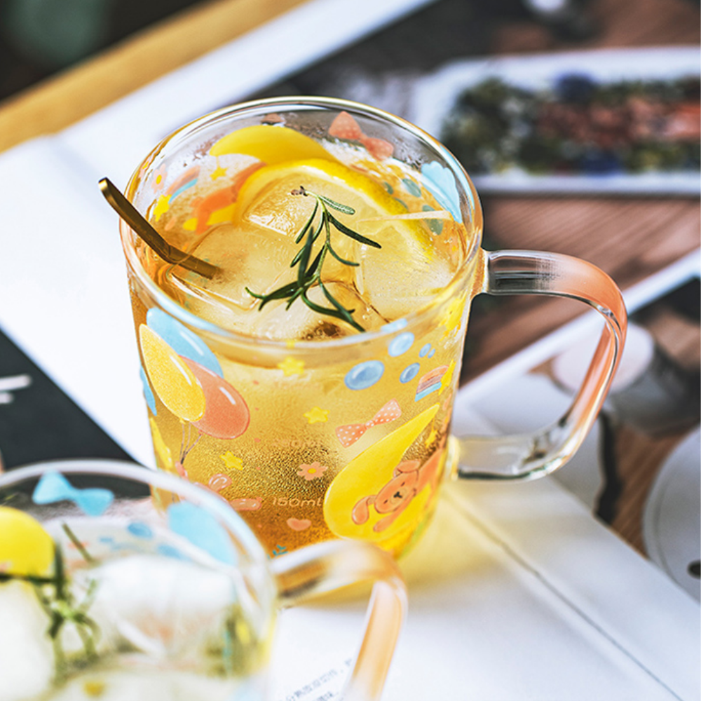 Cartoon Bear Glass Mugs - Grafton Collection