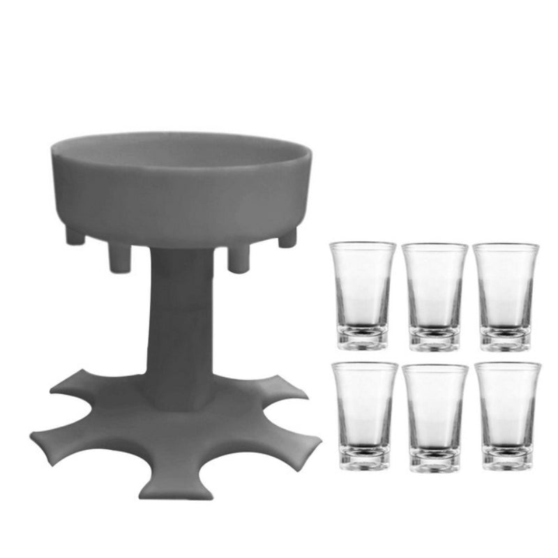 6 Shot Glass Dispenser And Holder - Grafton Collection