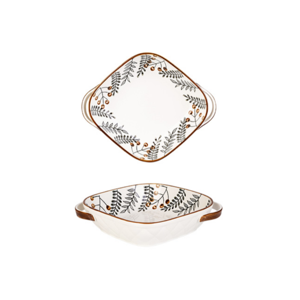 Hand Painted Leaf Dishes - Grafton Collection