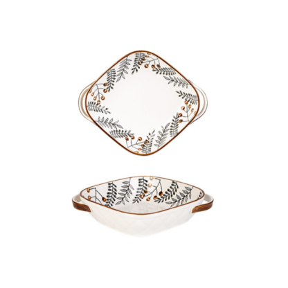 Hand Painted Leaf Dishes - Grafton Collection