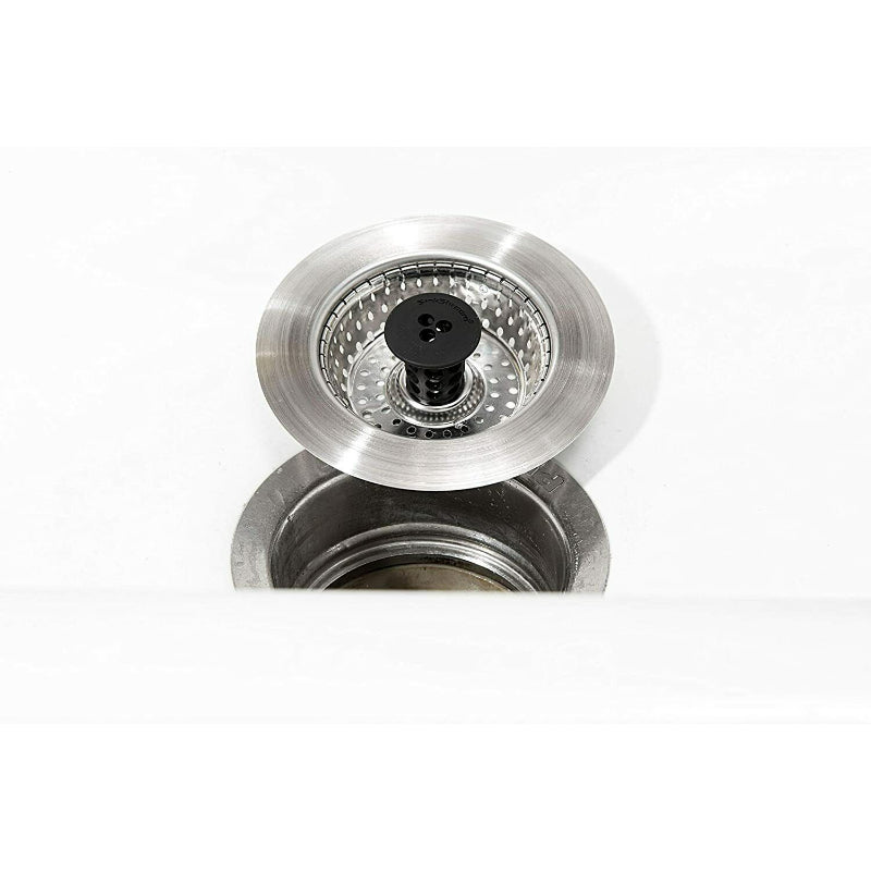 Pack of 2 Clog-Free Stainless Steel Sink Strainer , Shower Hair Catcher Drain Protector - Grafton Collection