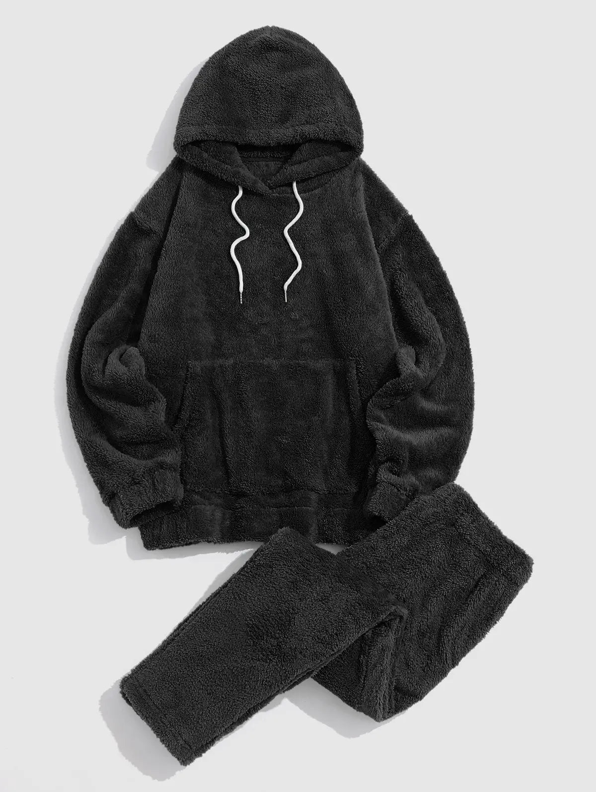 Fluffy Fleece Hoodie And Pants Set - Grafton Collection
