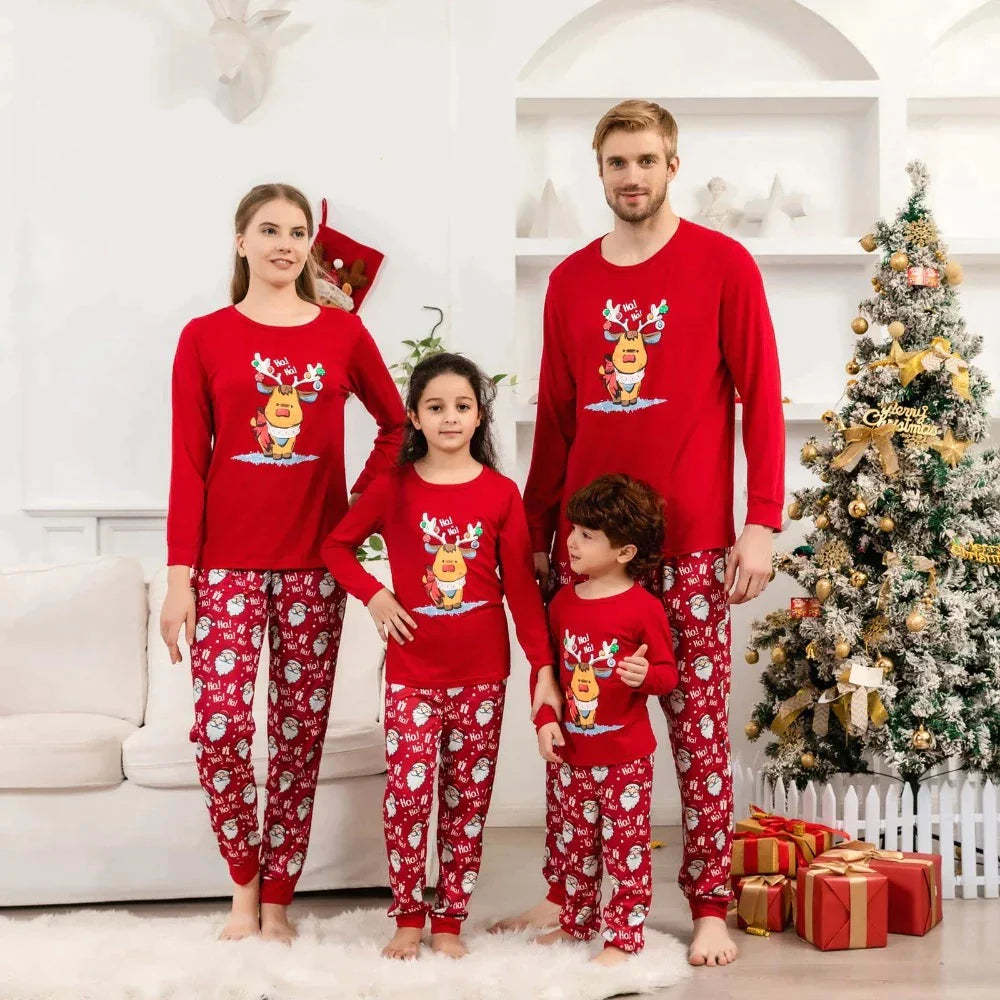 Reindeer And Santa Christmas Matching Set - Grafton Collection