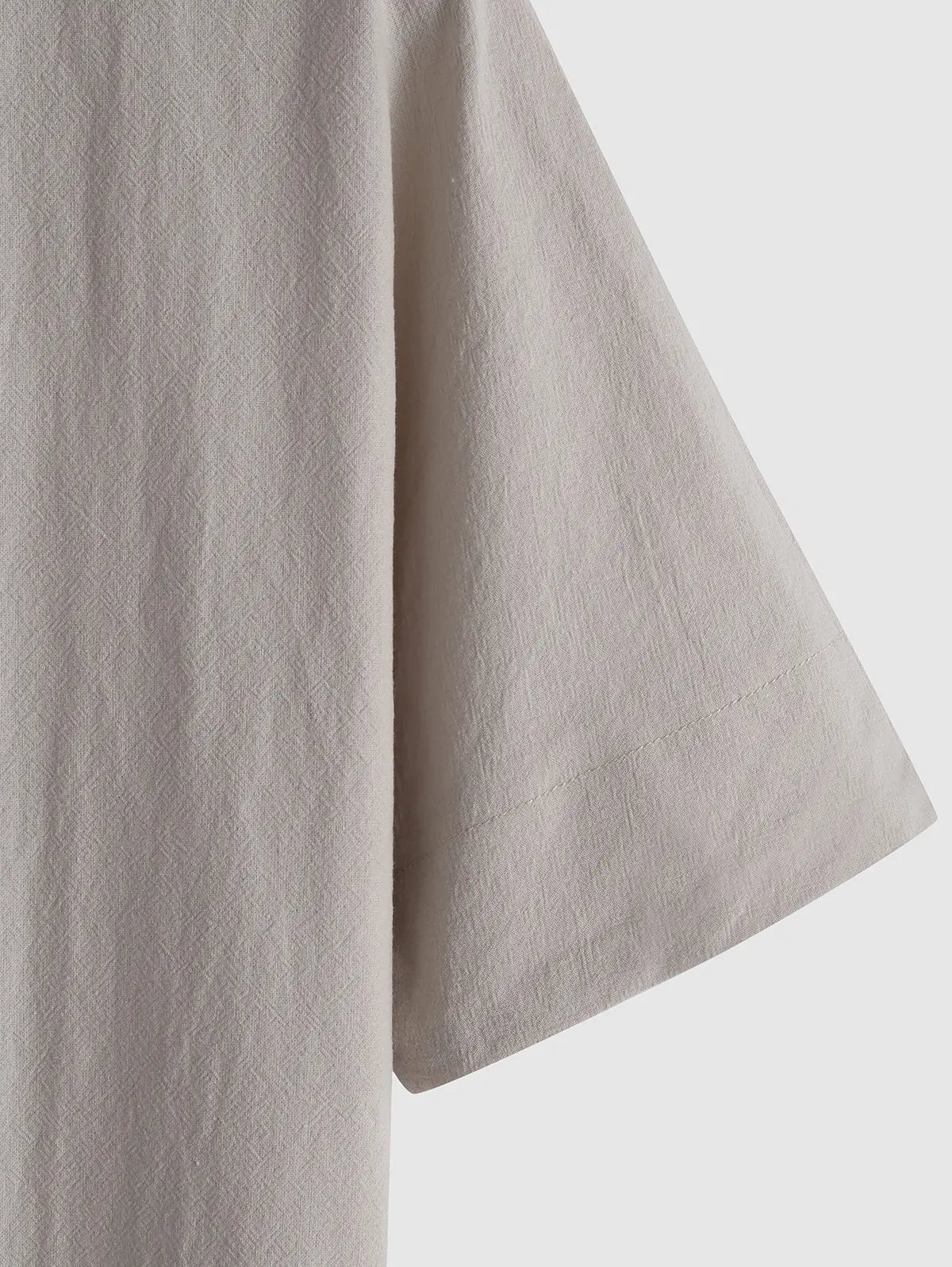 Linen Textured Popover Shirt And Pants Set - Grafton Collection