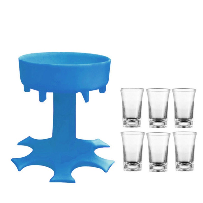 6 Shot Glass Dispenser And Holder - Grafton Collection
