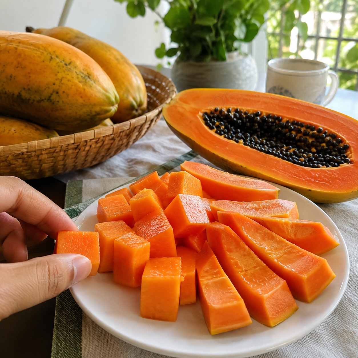 50 Pieces Cream Papaya Fruit Seeds For Planting