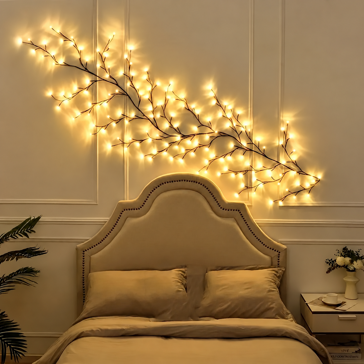 USB Powered Bendable LED Vine Lights With Multiple Modes For Christmas Decor