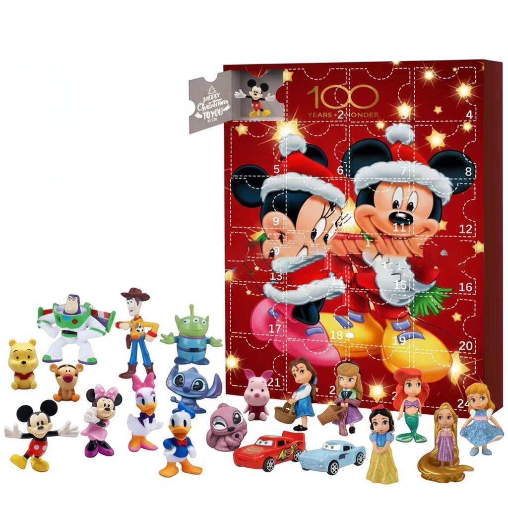 24 Day Christmas Countdown Calendar With Blind Box Toys And Anime Theme For Kids