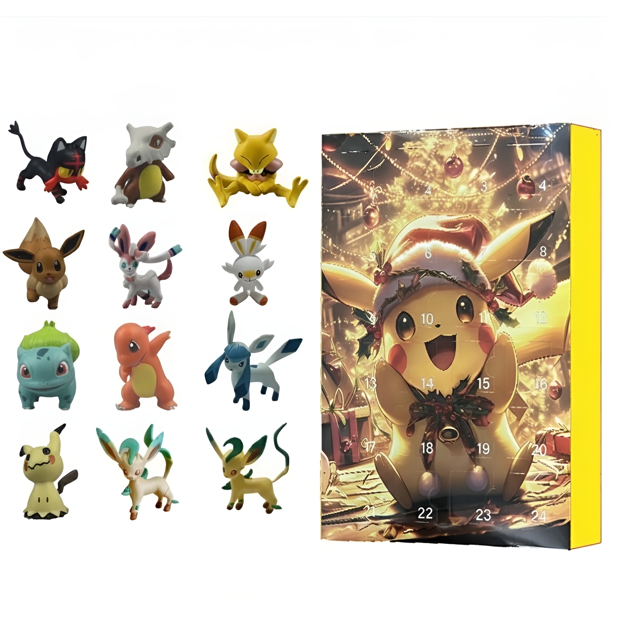 24 Days Christmas Countdown Calendar Figure Advent Box